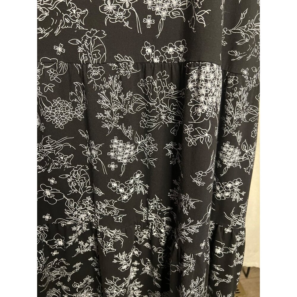 Women Within Maxi Medium Dress Baggy Oversizes Pockets Cotton Y2K - Picture 7 of 11